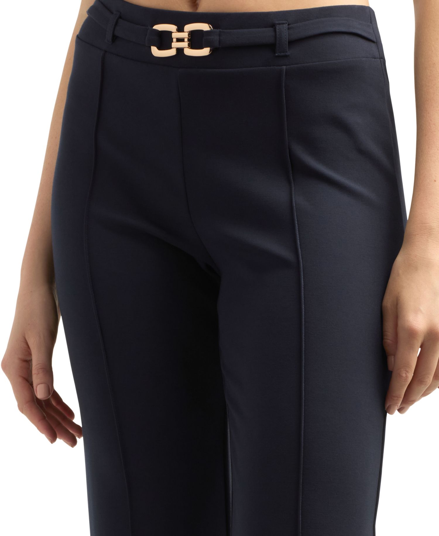 Juniors' Wide-Leg Scuba Pants