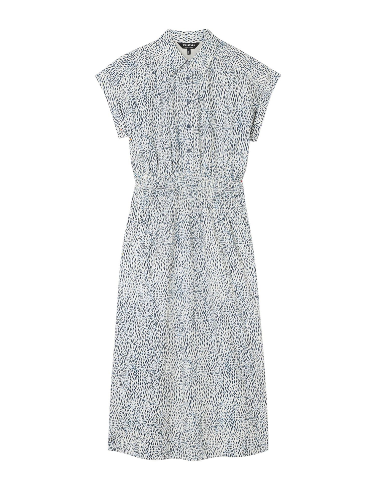 Women's Flecked Animal Collared Dress
