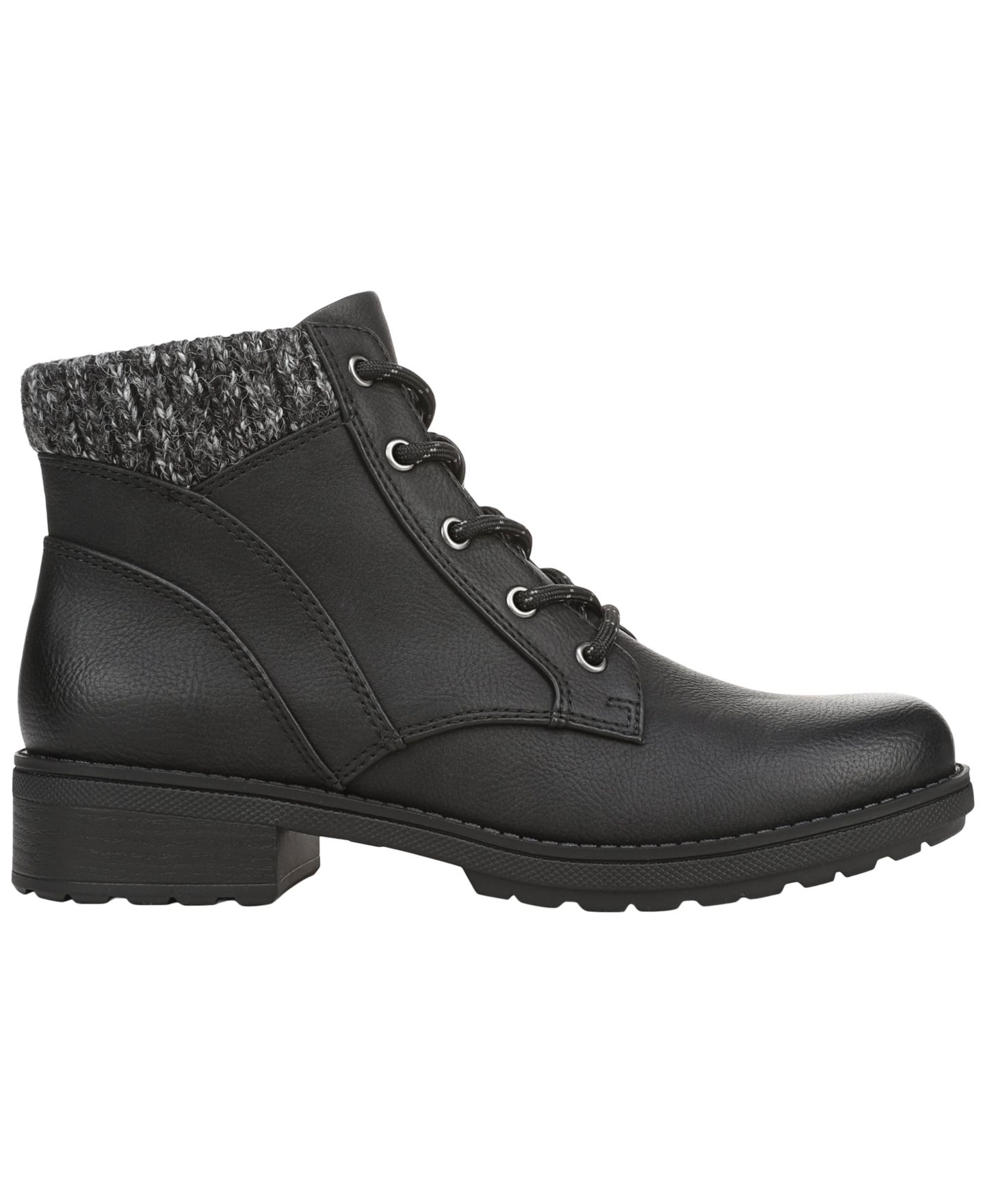 Женские ботинки Dr. Scholl's Daphne Lace-Up Booties, цвет: Чёрная искусственная кожа — фото 2