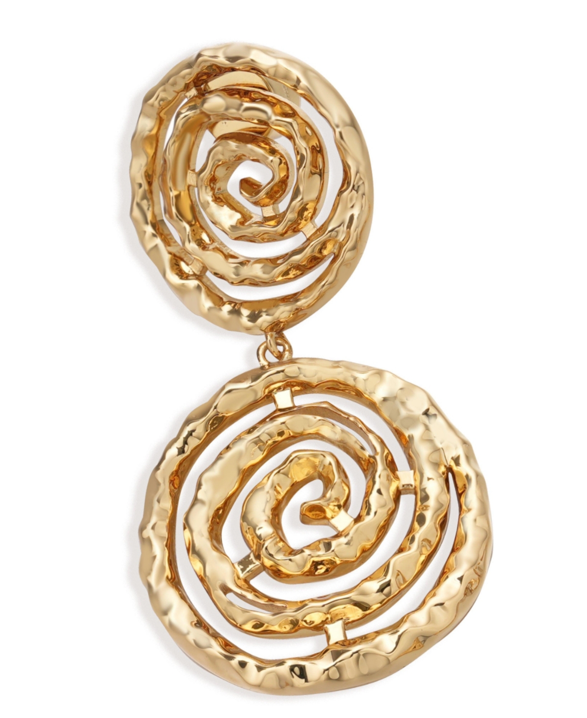 Retro Chic Eternal Spiral Drop Earrings
