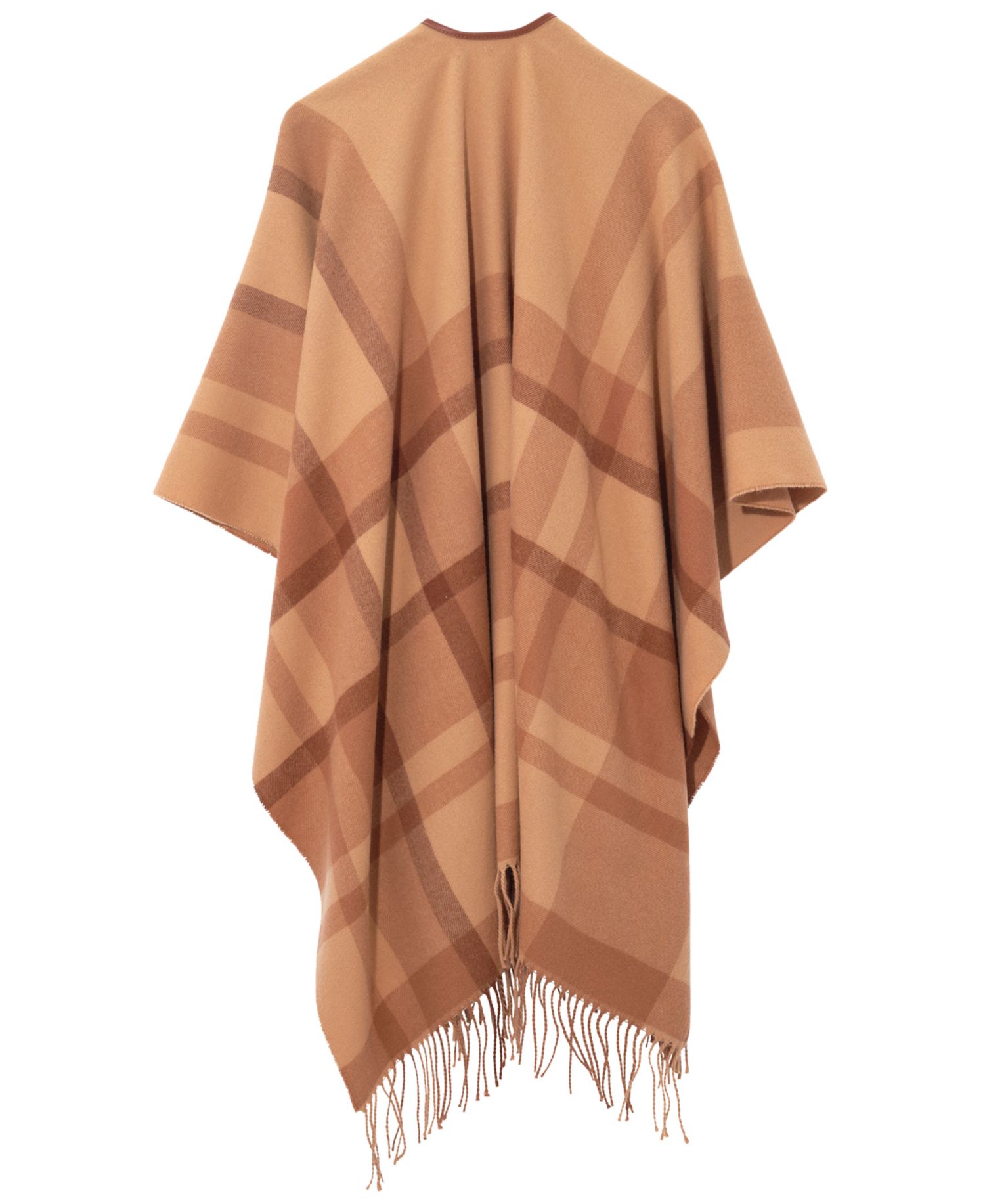 Plaid Fringe Ruana