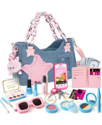 Purse Pretend Play Makeup Set Plushie Phone Wallet Princess Birthday Gifts Girl