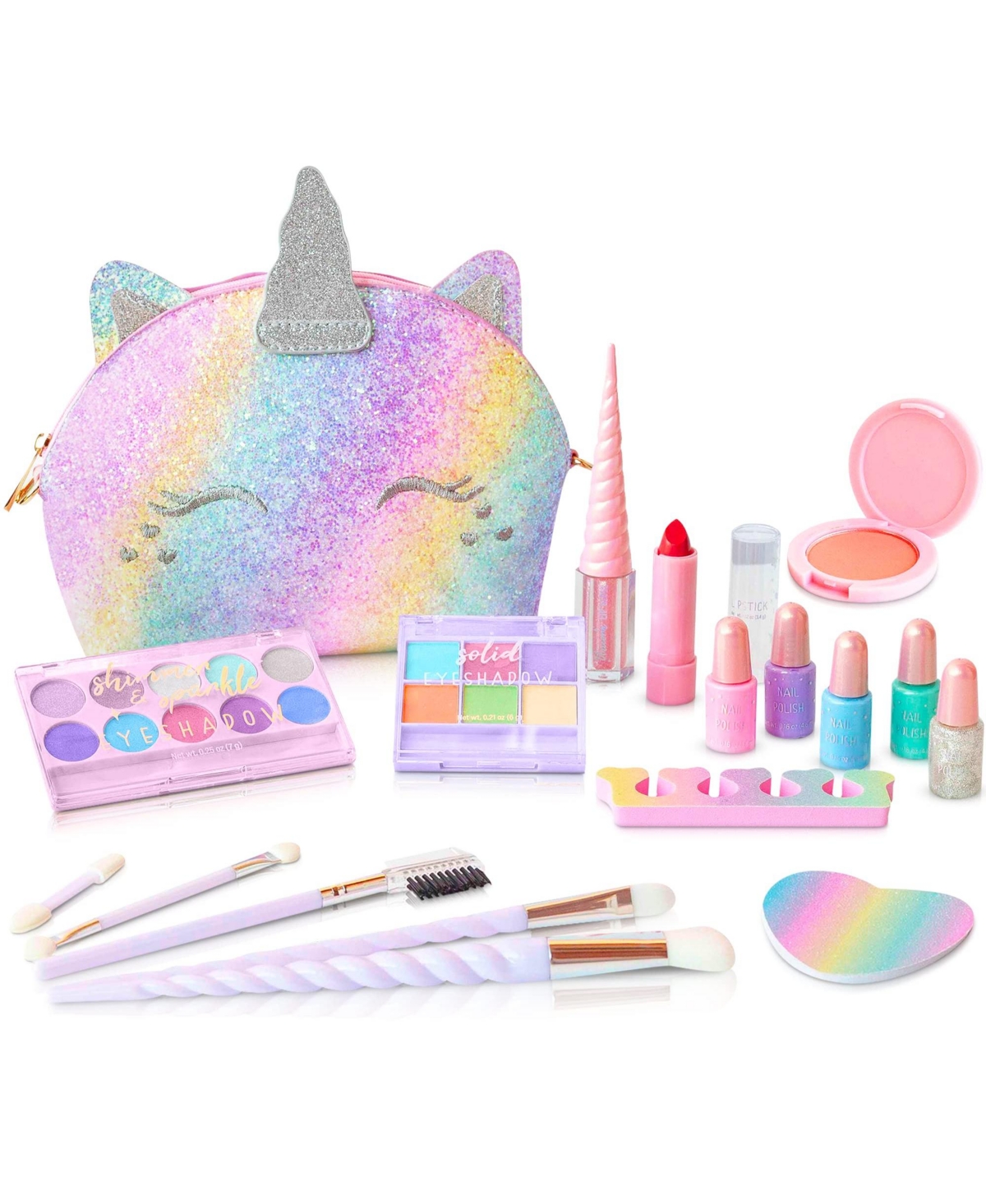Gnuadz Real Makeup Kit Washable Pretend Play Gift for Girls