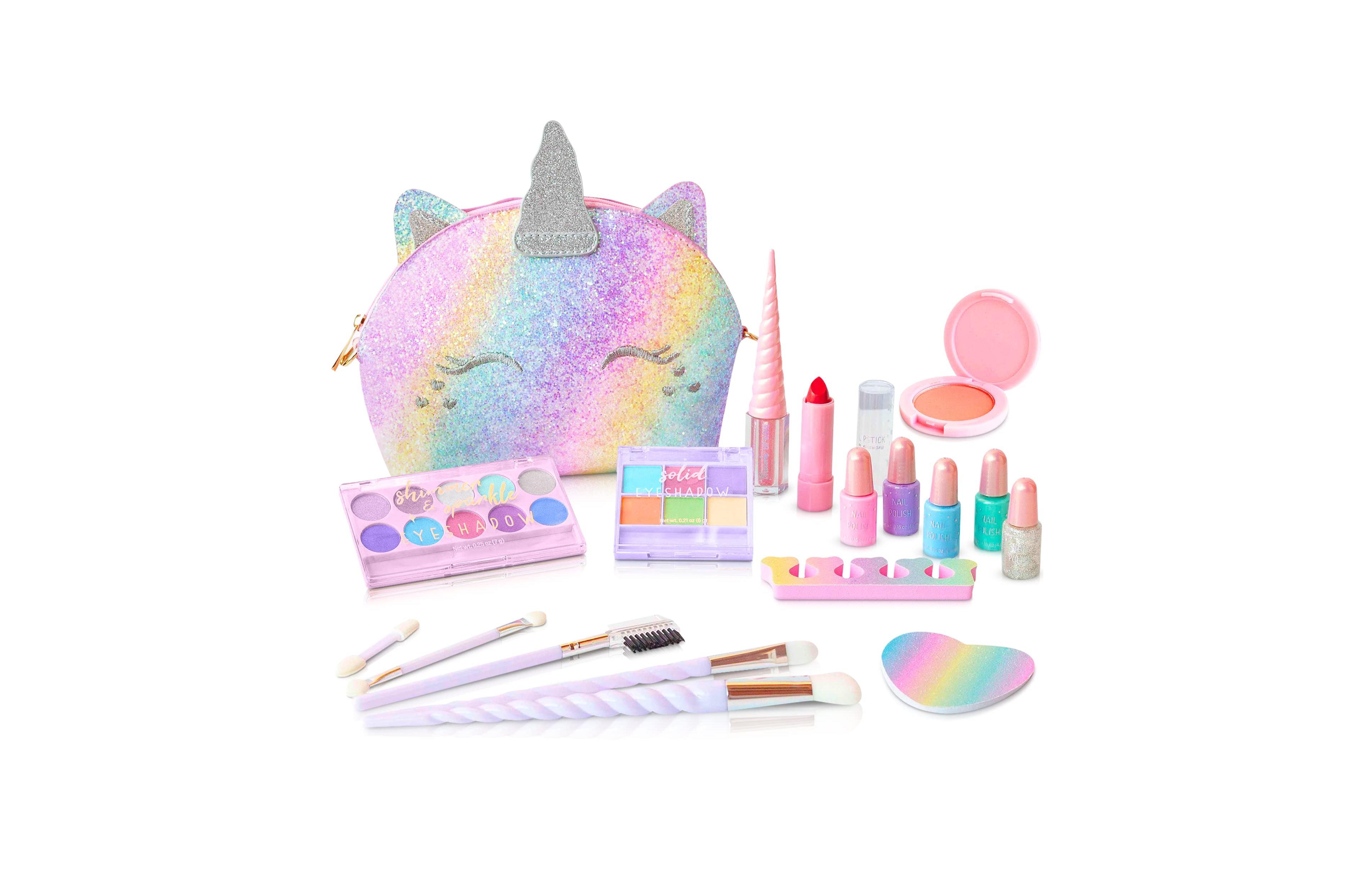 Gnuadz Real Makeup Kit Washable Pretend Play Gift for Girls