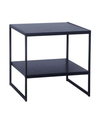Jamestown Square End Table with Storage Shelf