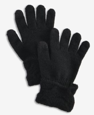 Women's Cable Boucl&eacute; Knit Gloves