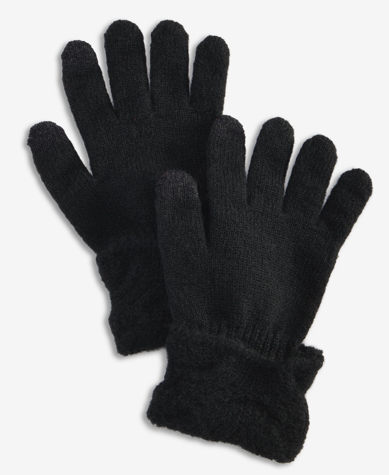 Women's Cable Boucl&eacute; Knit Gloves