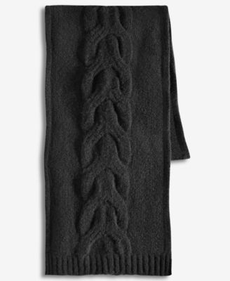 Women's Cable Boucl&eacute; Knit Muffler Scarf
