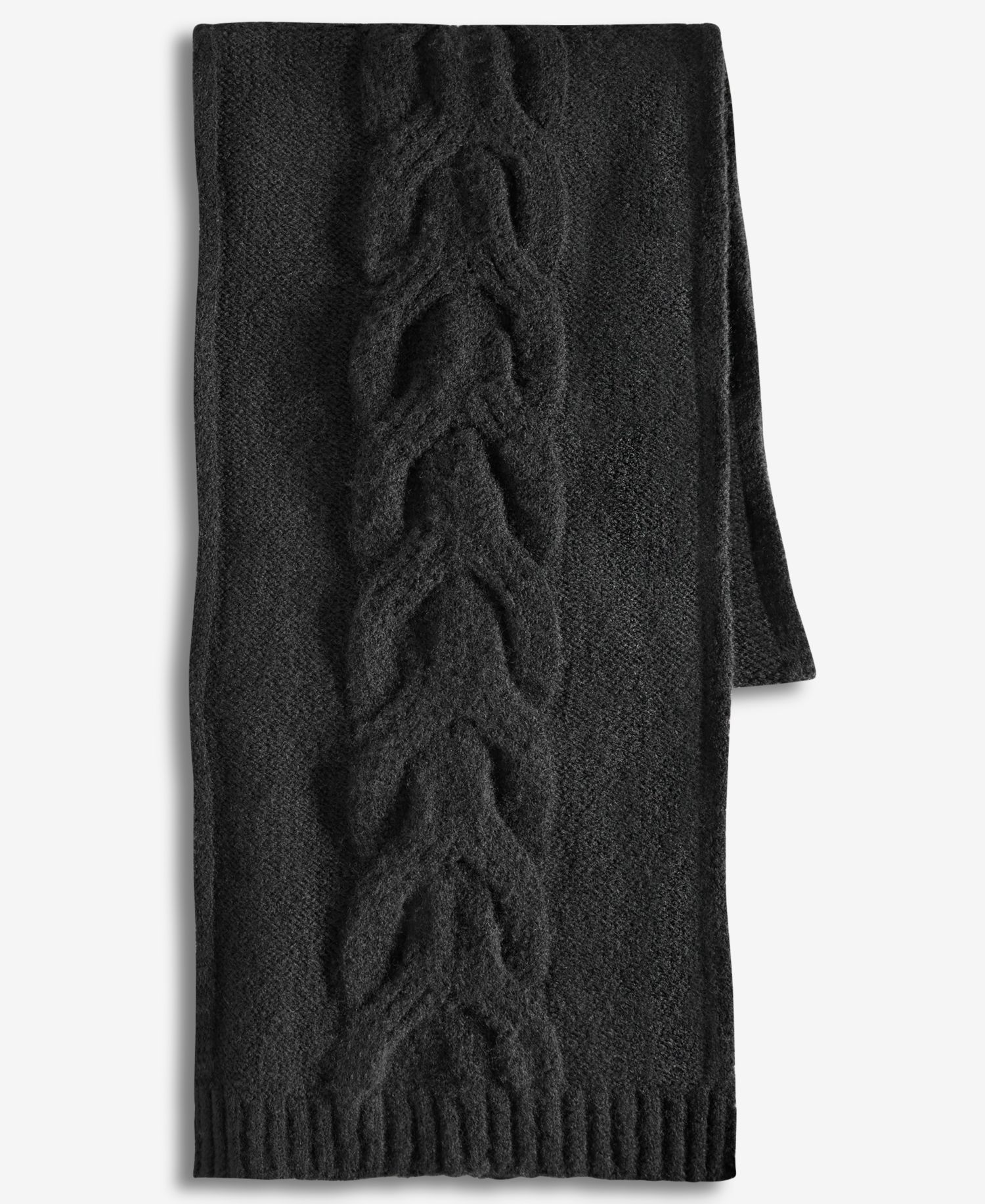 Women's Cable Boucl&eacute; Knit Muffler Scarf