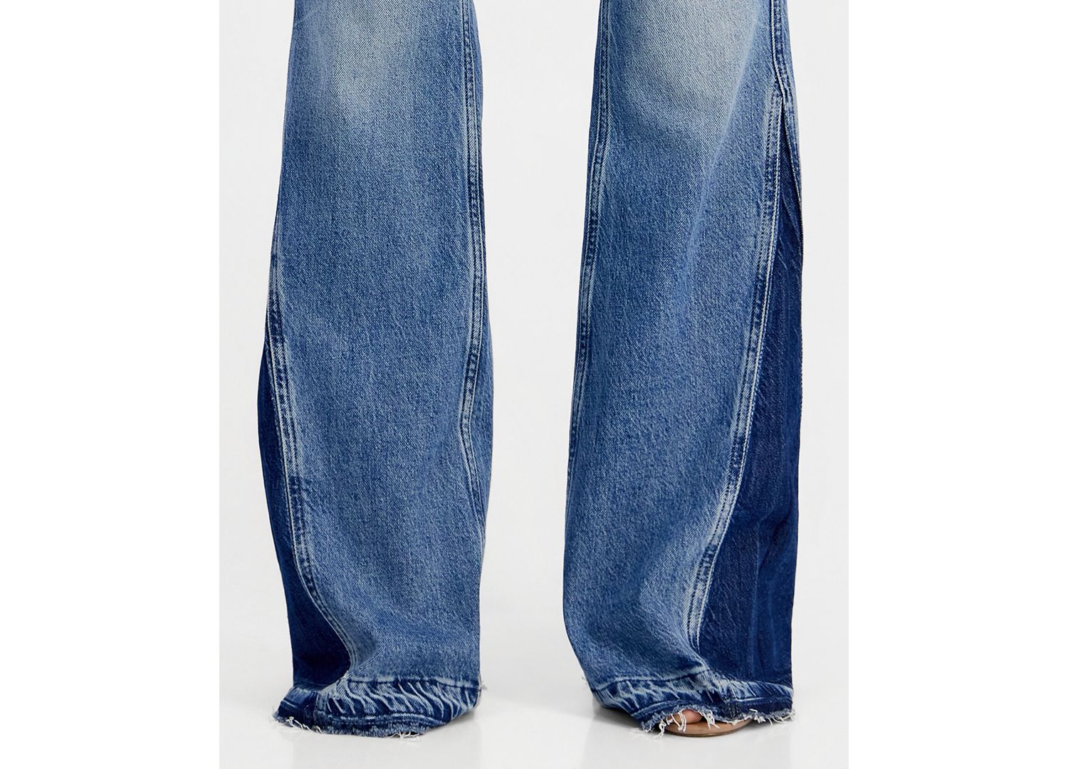 Women's Beverly Contrast Panel Flare Jeans
