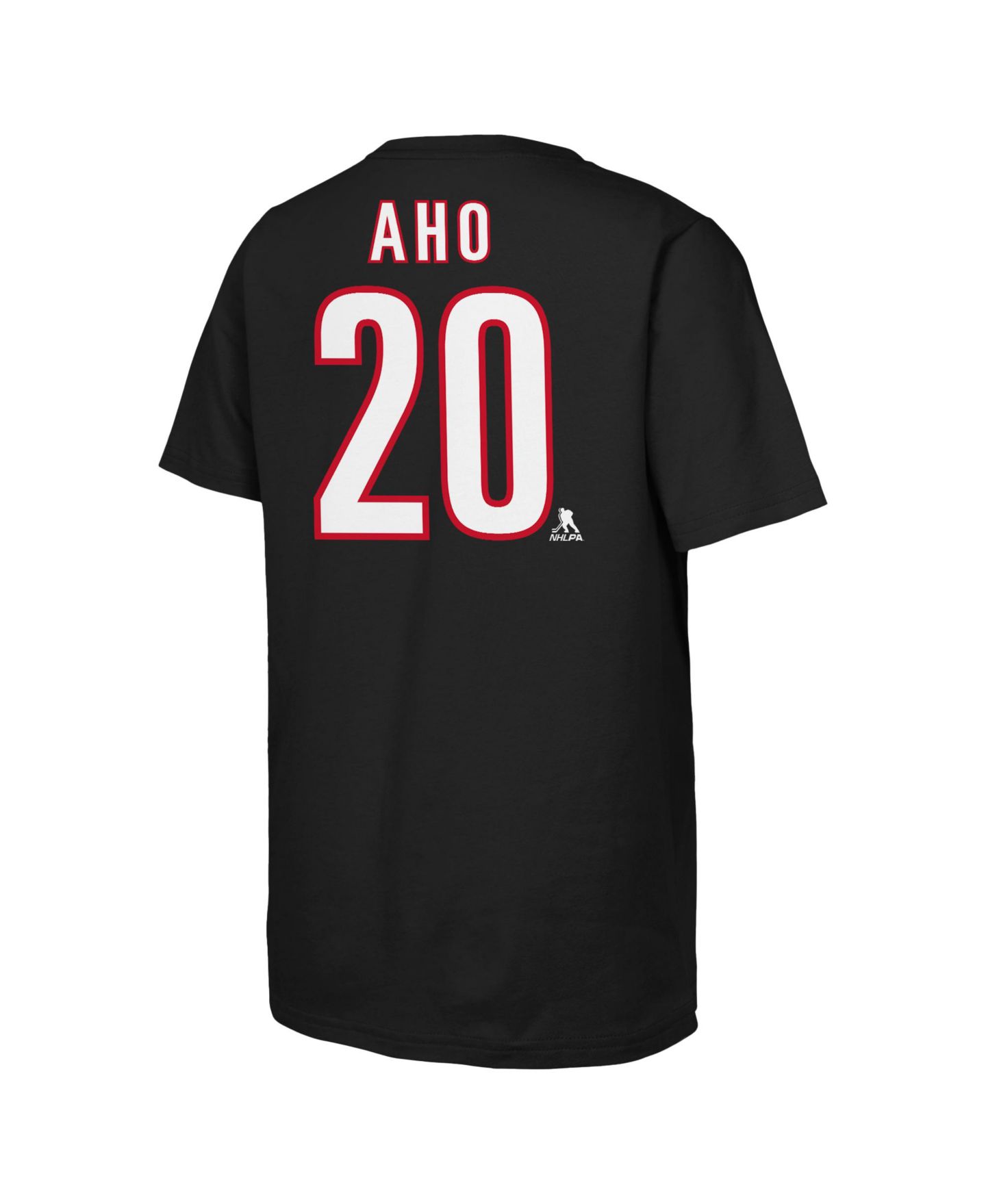 Детская футболка Outerstuff Sebastian Aho Black Carolina Hurricanes 2026 Stanley Cup Final Name & Number — фото 2