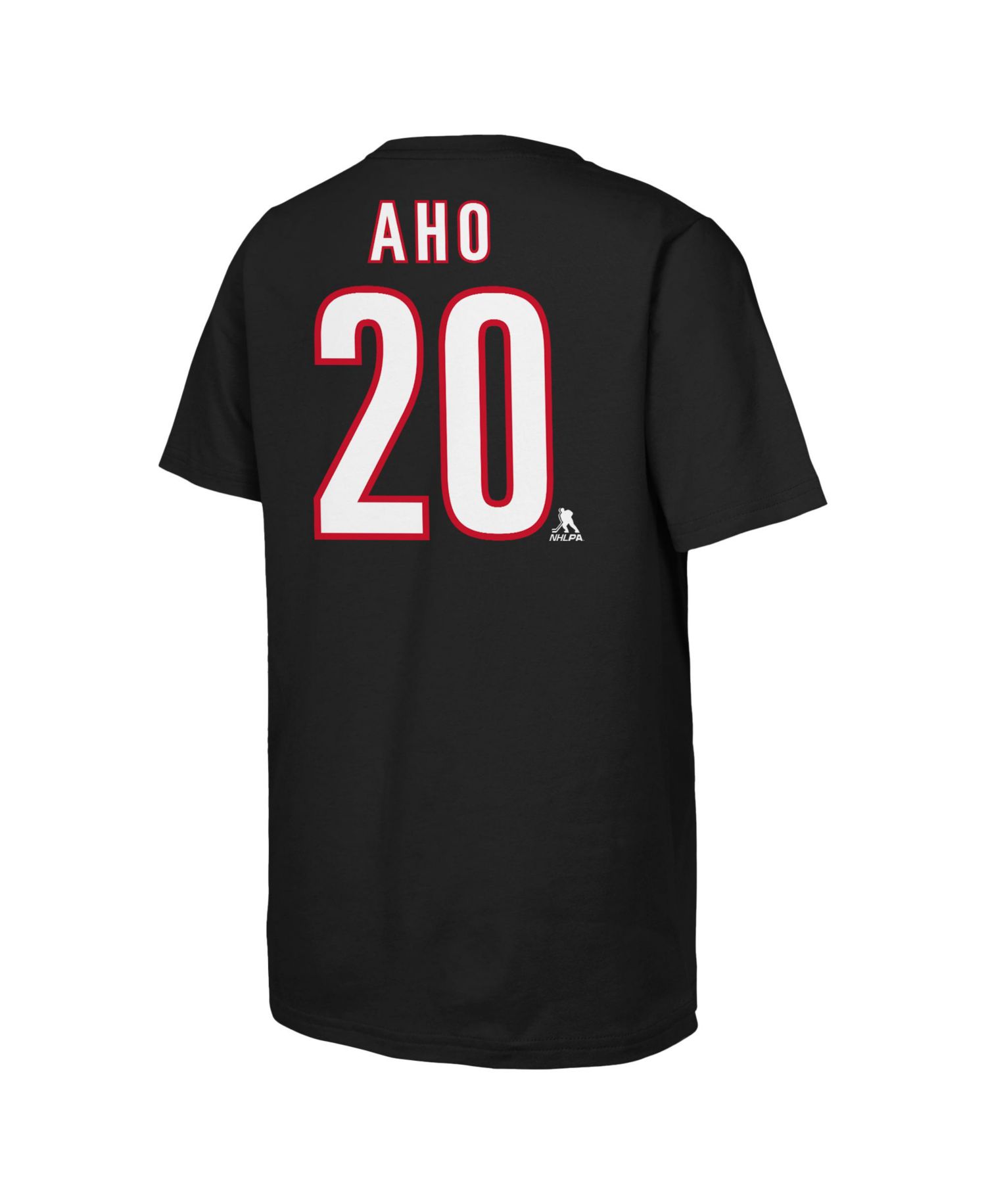 Big Boys and Girls Sebastian Aho Black Carolina Hurricanes 2026 Stanley Cup Final Name & Number T-Shirt