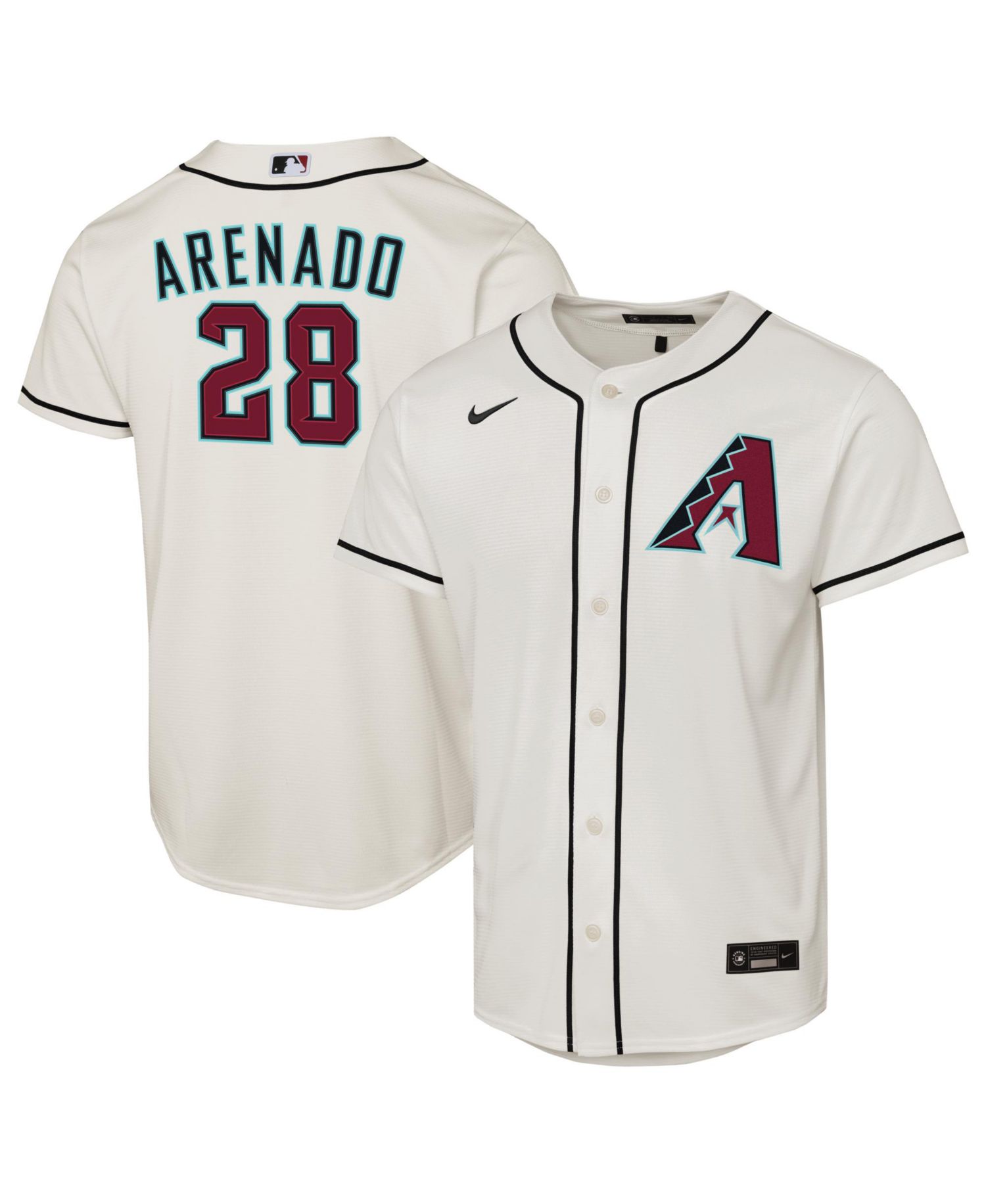 Men's Nolan Arenado White Arizona Diamondbacks Home Replica Jersey
