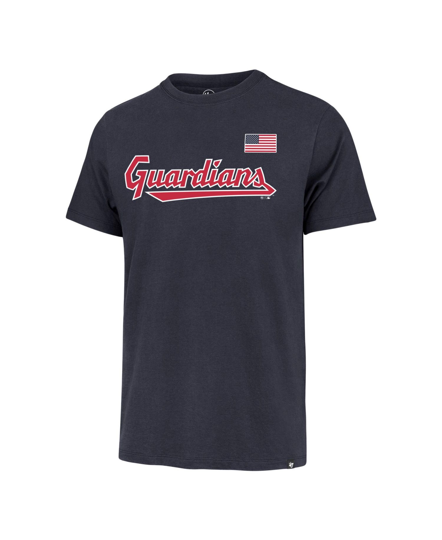 Men's Navy Cleveland Guardians Heritage U.S. Flag T-Shirt