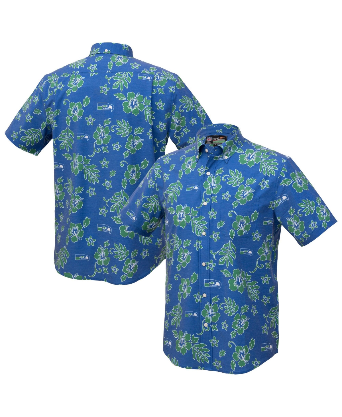 Reyn Spooner Men's College Navy Seattle Seahawks Kekai Performance Button-Down Shirt