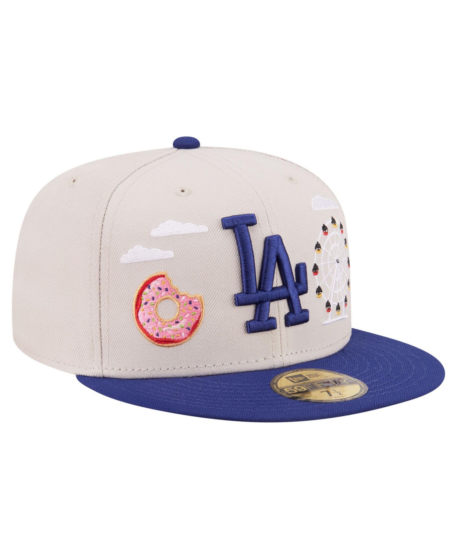 Men's Khaki Los Angeles Dodgers City Icon 59FIFTY Fitted Hat
