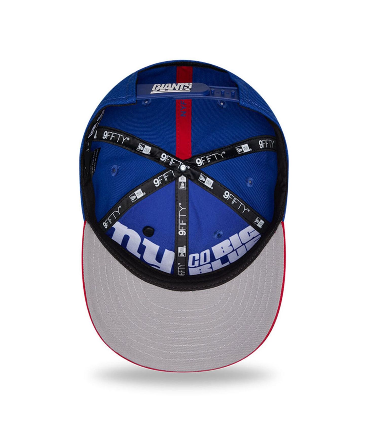 Детская кепка New Era Royal/Red New York Giants 2026 NFL Draft Pre-Curved 9FIFTY Snapback Hat — фото 2