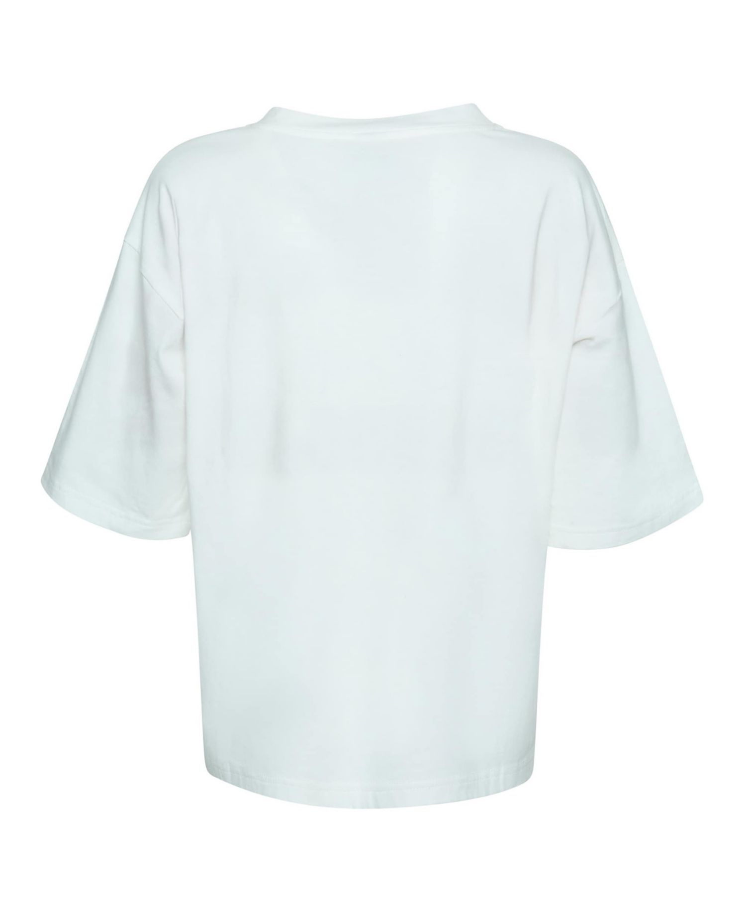 Women's White New York Knicks Oversized Football T-Shirt