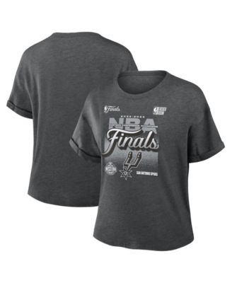 Women's Charcoal San Antonio Spurs 2026 NBA Western Conference Champions Locker Room Tri-Blend T-Shirt
