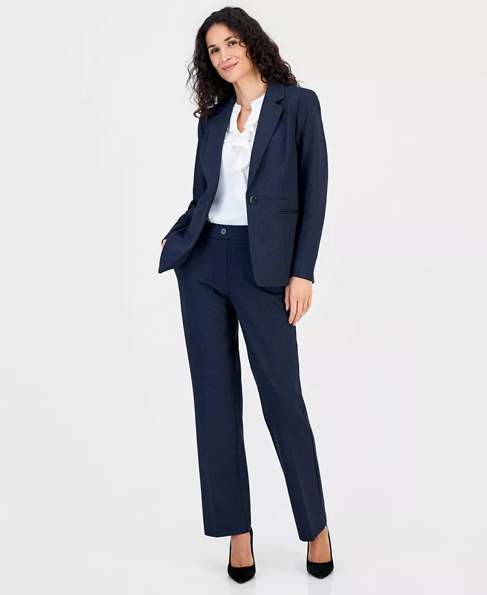 Women's Faux-Fly Pull-On Straight-Leg Pants - thumbnail 3