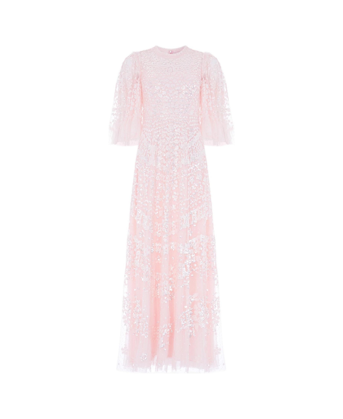 Needle & Thread Women's Anais Sequin 3/4 Sleeve Maxi Gown
