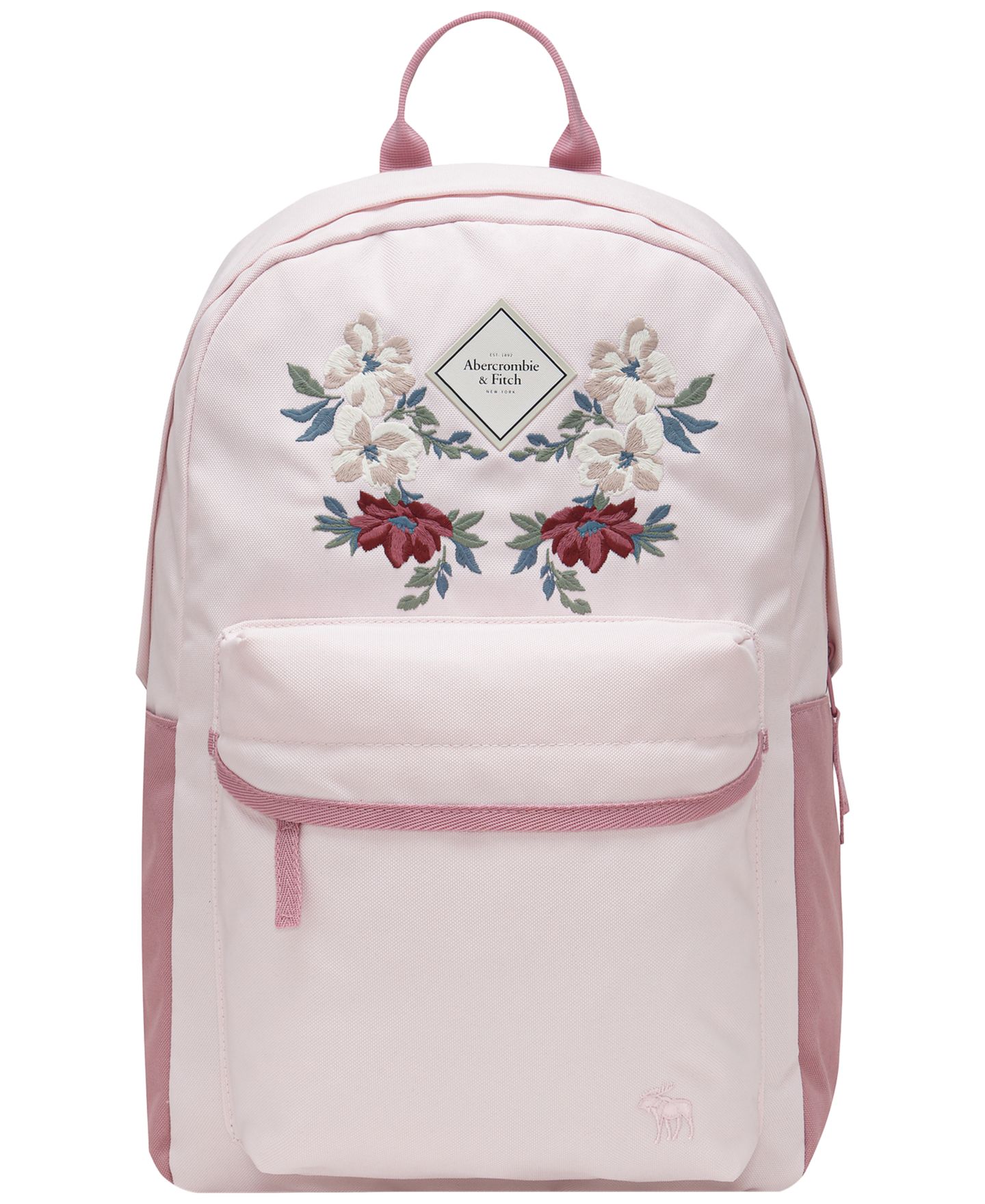 Рюкзак Abercrombie Embroidered Essential для девочек, цвет: Розовый зефирный — фото 1