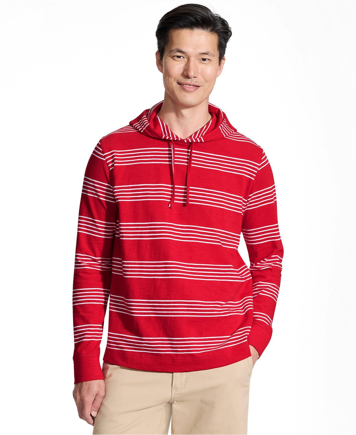 Men's Long Sleeve Slub Hoodie