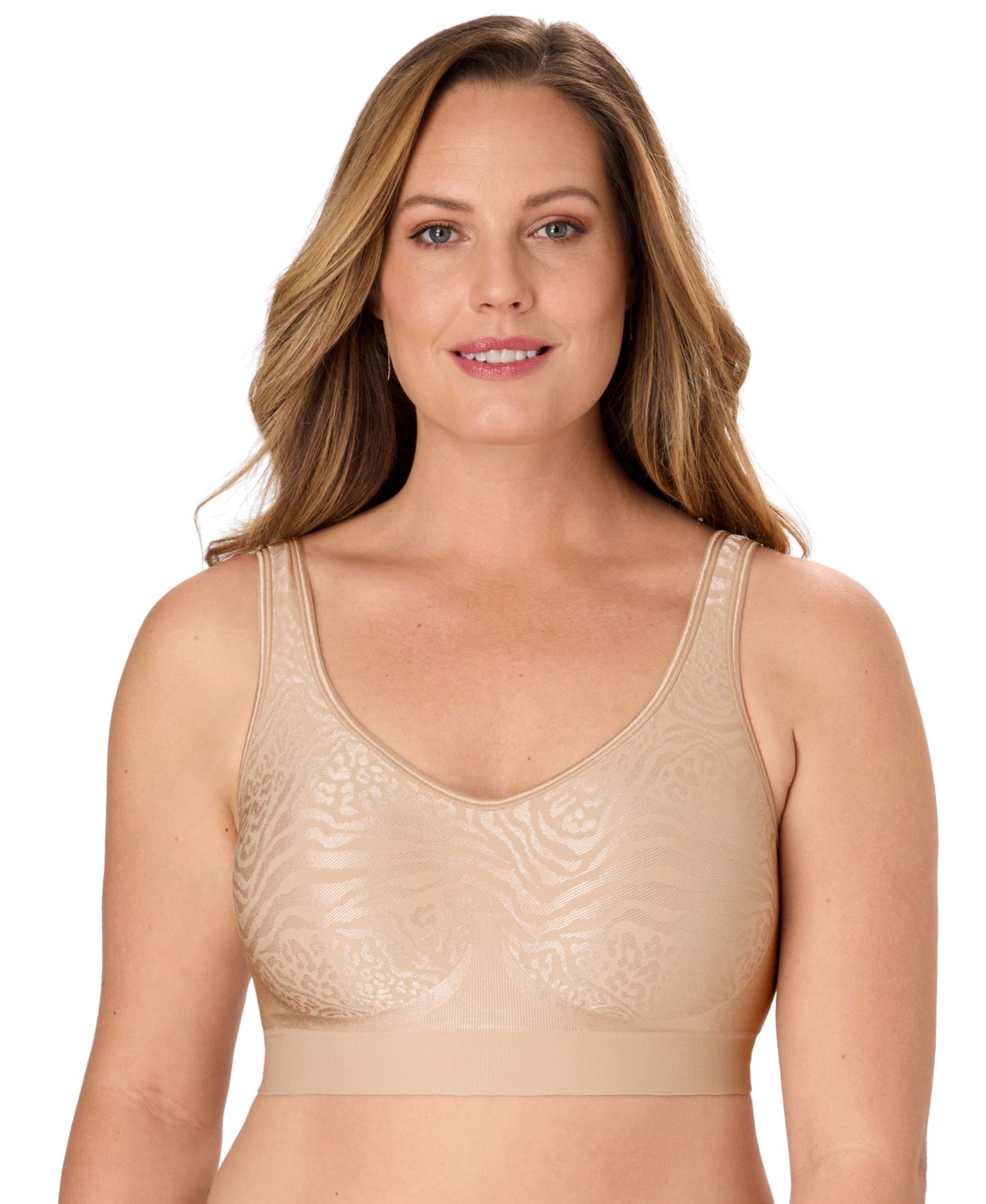 Women's Comfort Revolution ComfortFlex Fit Seamless Shaping Wireless Bra 3488