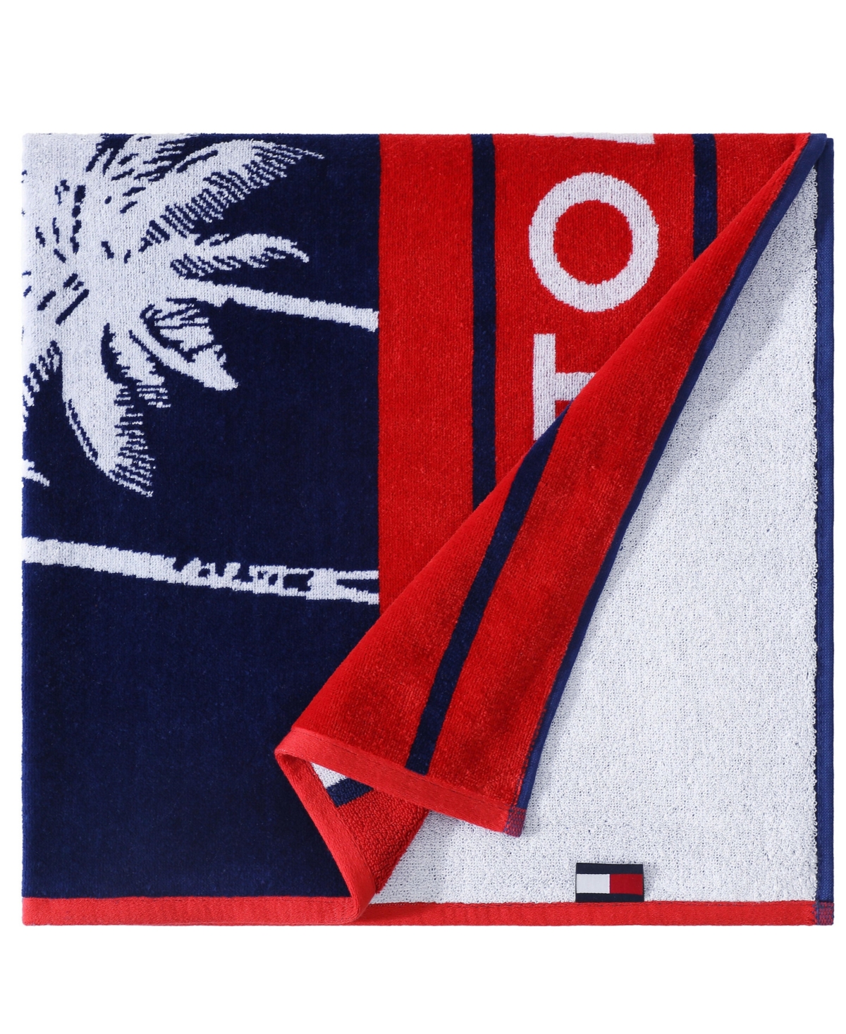 Tommy Hilfiger Boulevard Cotton Beach Towel, 68" x 36"