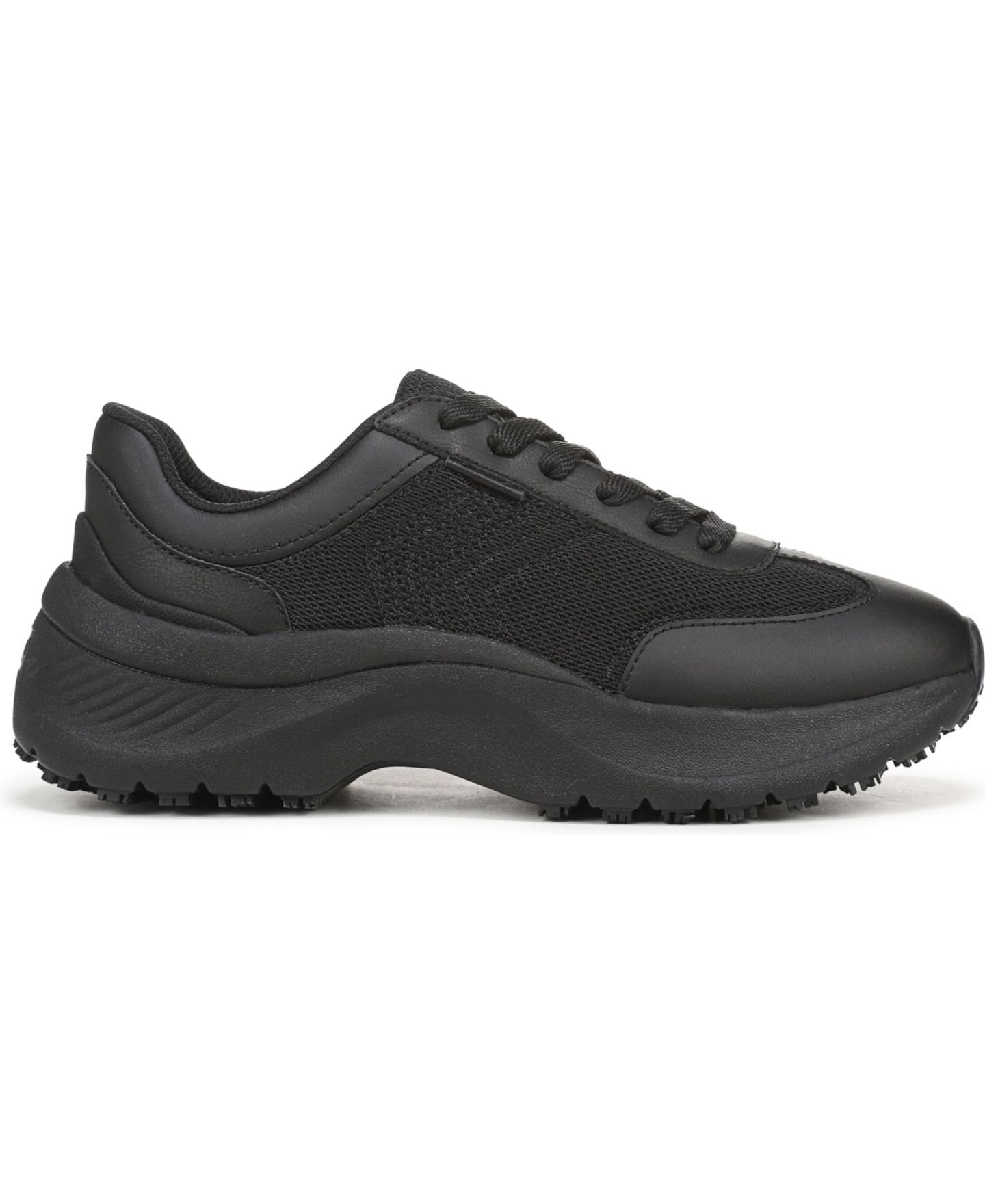 Женские кроссовки Dr. Scholl's Walk Mode Slip Resistant Service Lace-Up, цвет: Чёрный сетчатый — фото 2