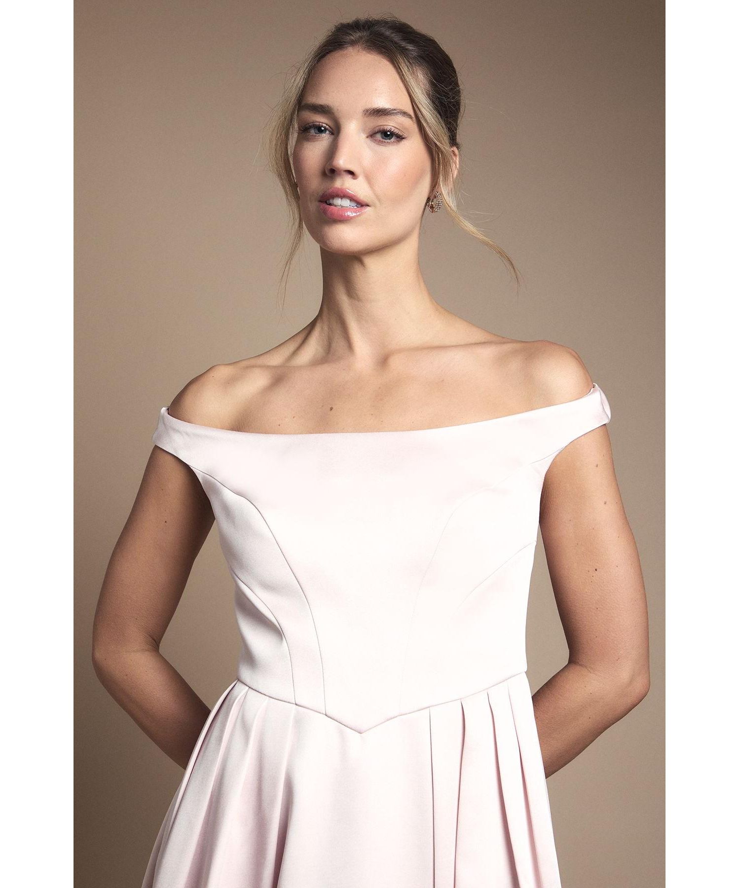 Women's Bandeau Off-Shoulder Maxi Dress