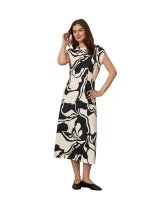 Women's Pleat Detail Maxi Dress