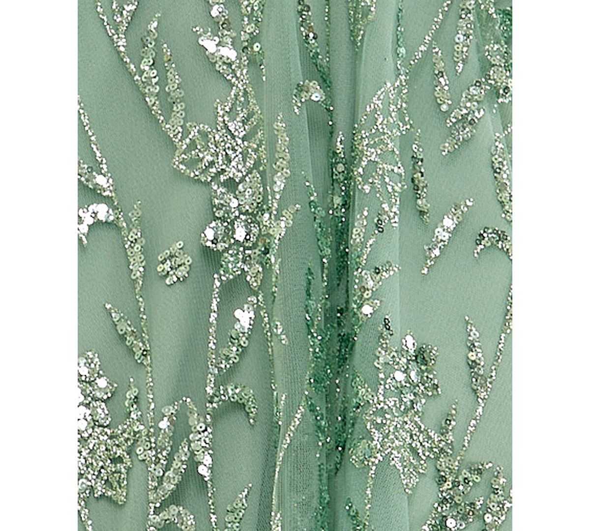 SENI & CADE Juniors' Glitter Strapless Bustier Corset Fit & Flare Mini Dress view 6 — MAYCSS fashion products