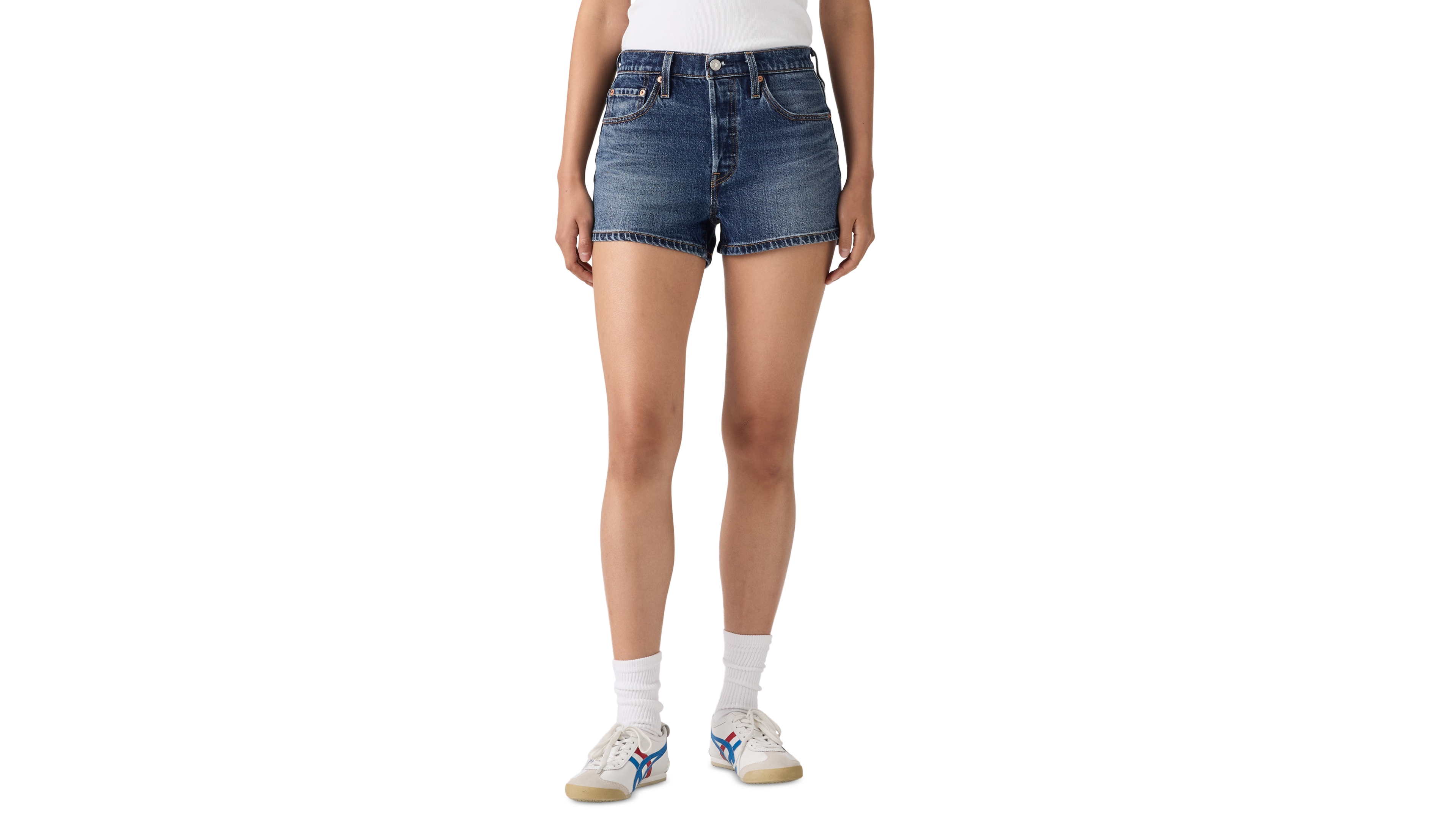 Levi's Women's 501 Button Fly High-Rise Denim Shorts