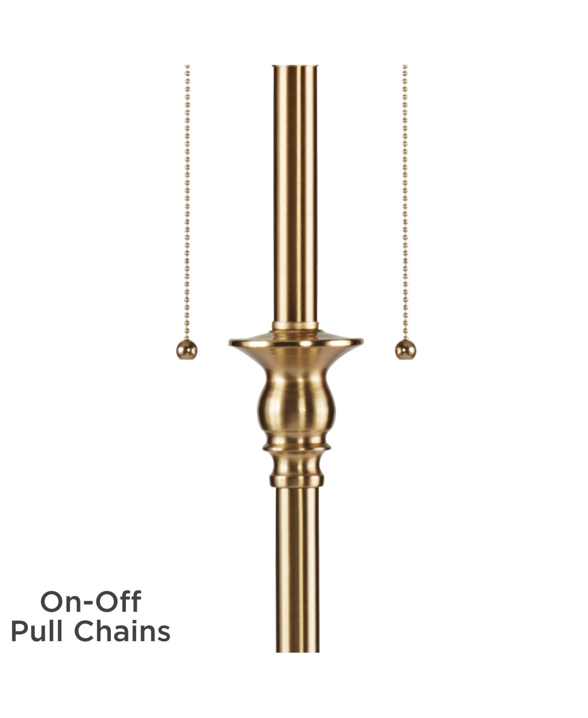 360 Lighting Dyna Traditional 58" Tall Standing Floor Lamp Pole Pull Chain Antique Brass Finish Mushroom Pleated Shade