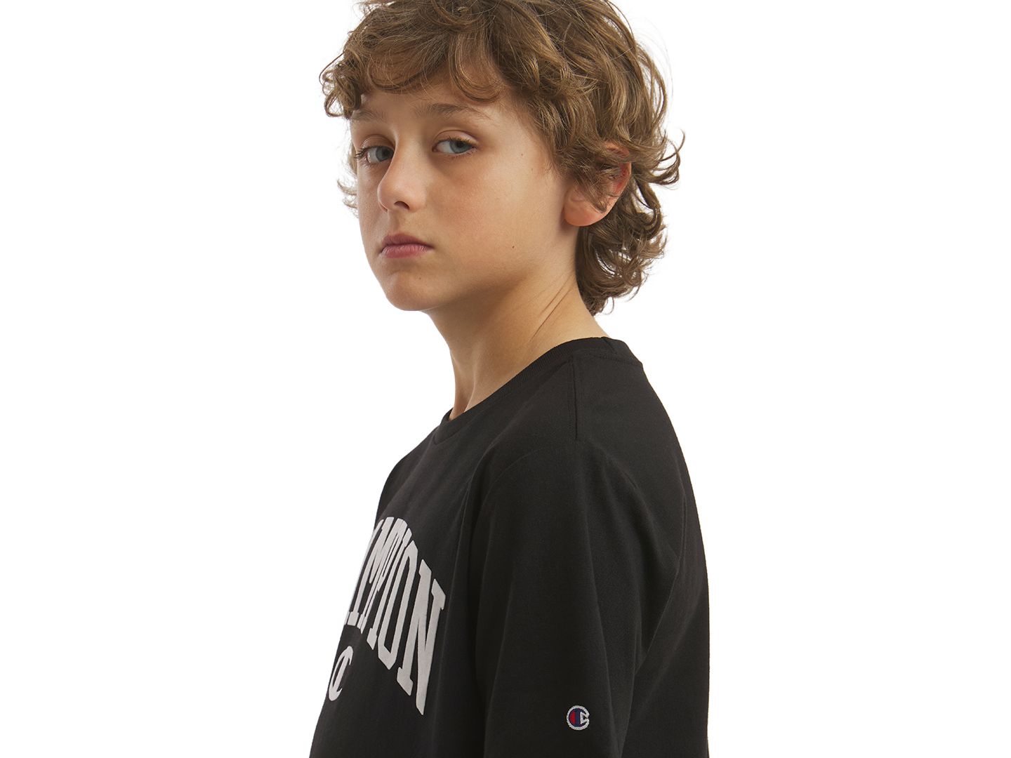 Футболка Champion Graphic Short-Sleeve T-Shirt для мальчиков, цвет: Чёрный — фото 4