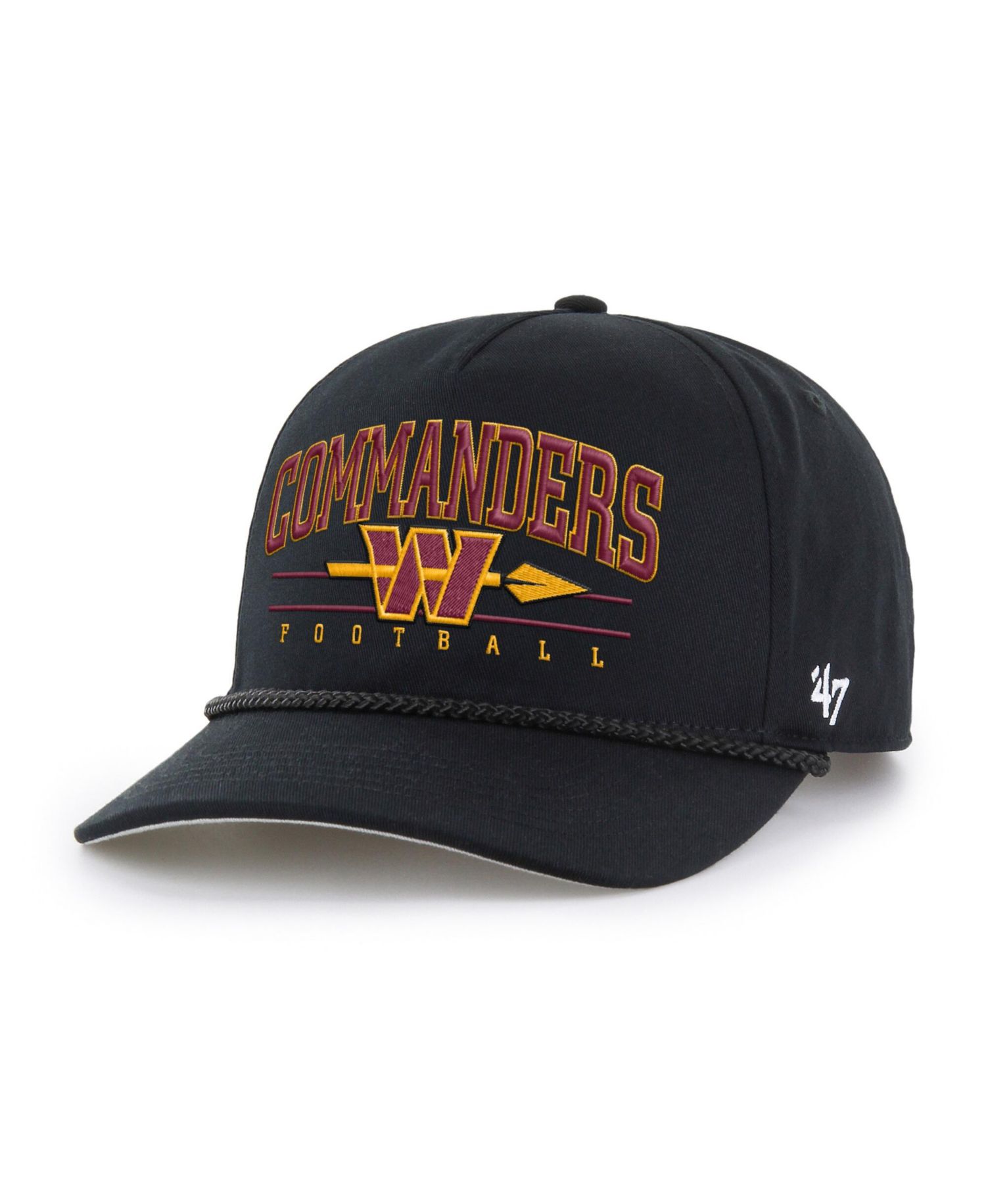 Men's Black Washington Commanders Roscoe Hitch Adjustable Hat