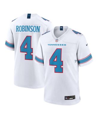 Men's Wan'Dale Robinson White Tennessee Titans Game Jersey