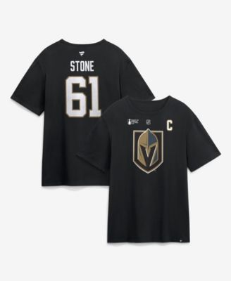 Men's Mark Stone Black Vegas Golden Knights 2026 Stanley Cup Final Name & Number T-Shirt