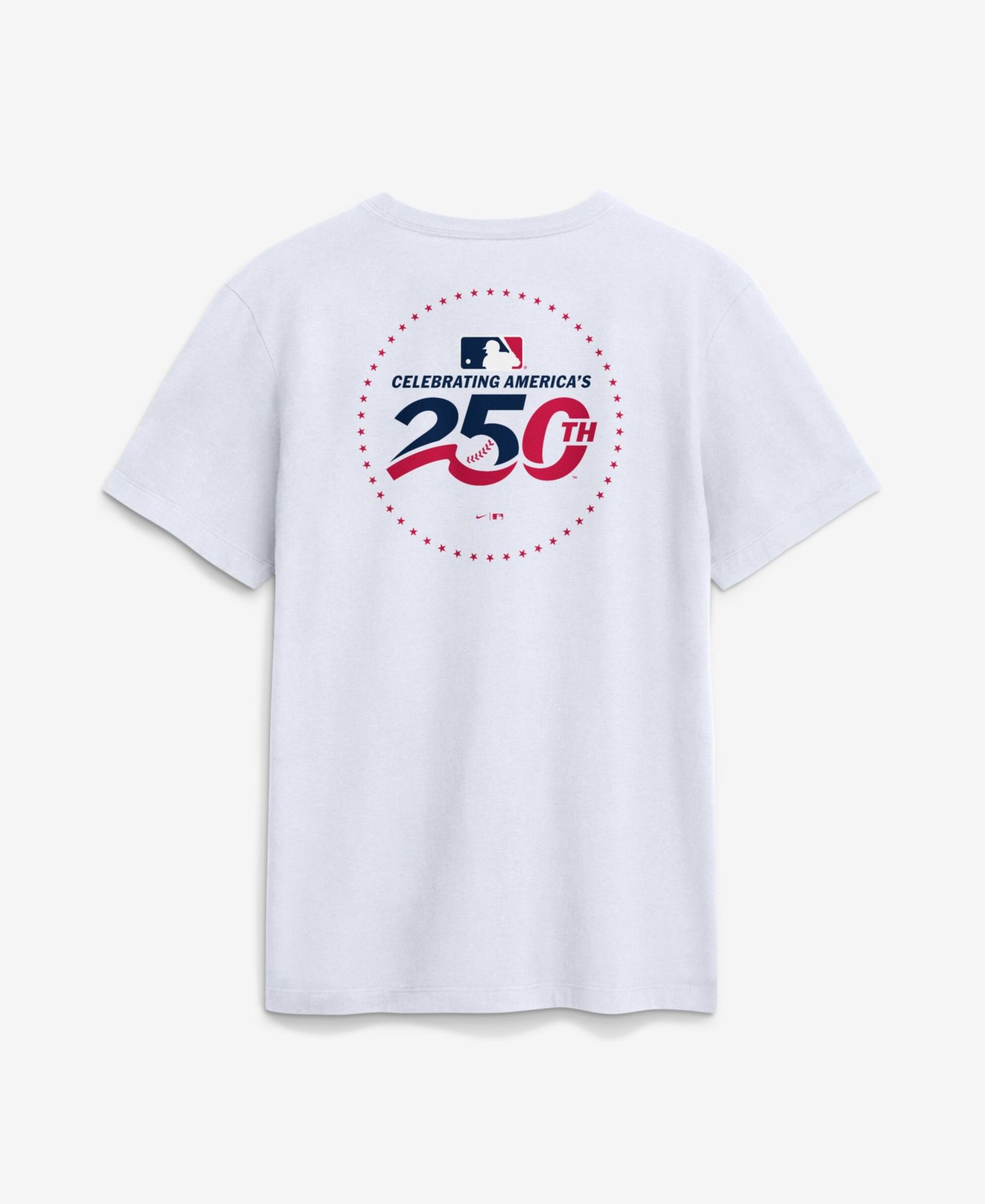 Men's White Cincinnati Reds Celebrating America's 250th Logo T-Shirt