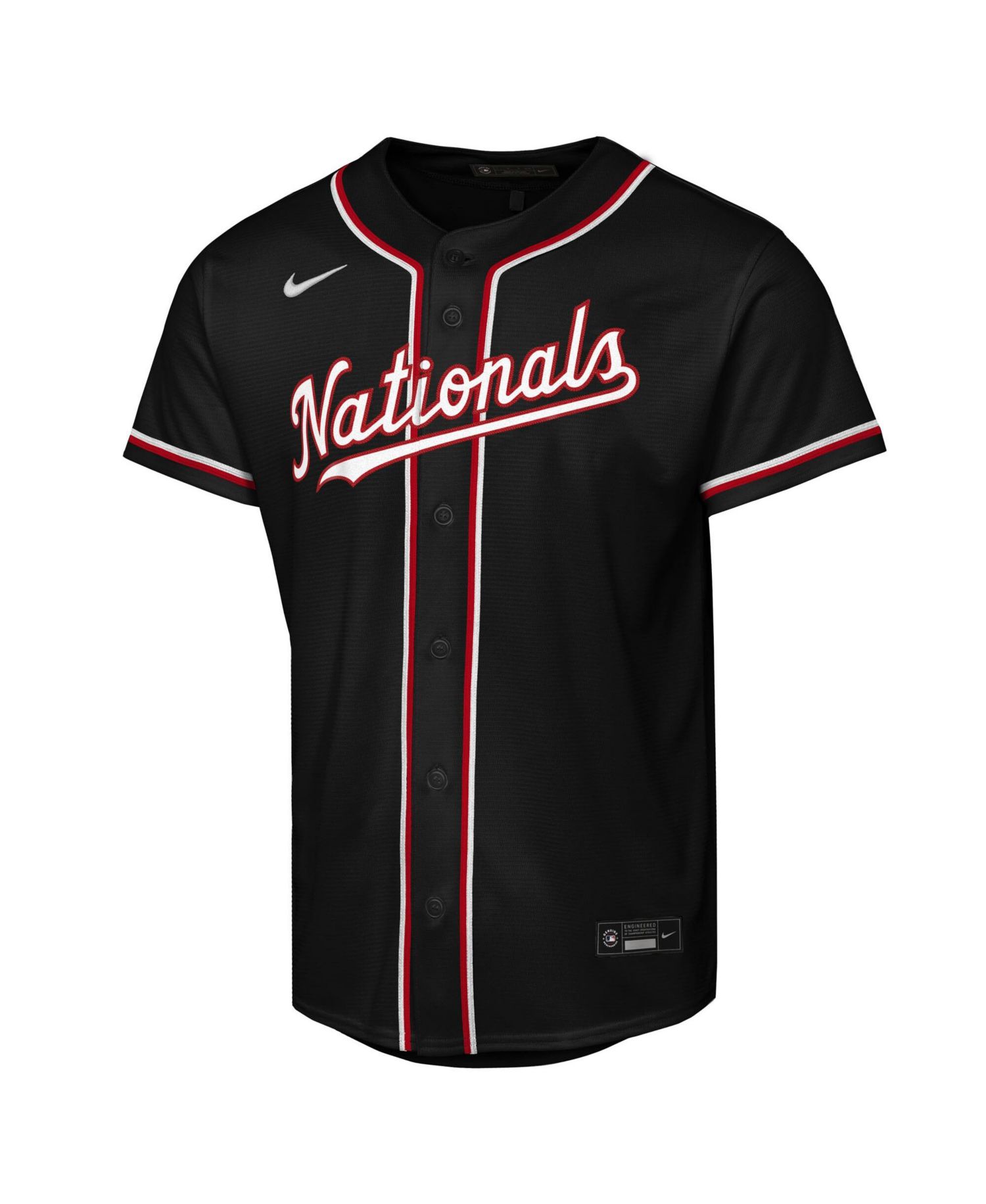 Big Boys and Girls James Wood Black Washington Nationals Fashion Replica Player Jersey