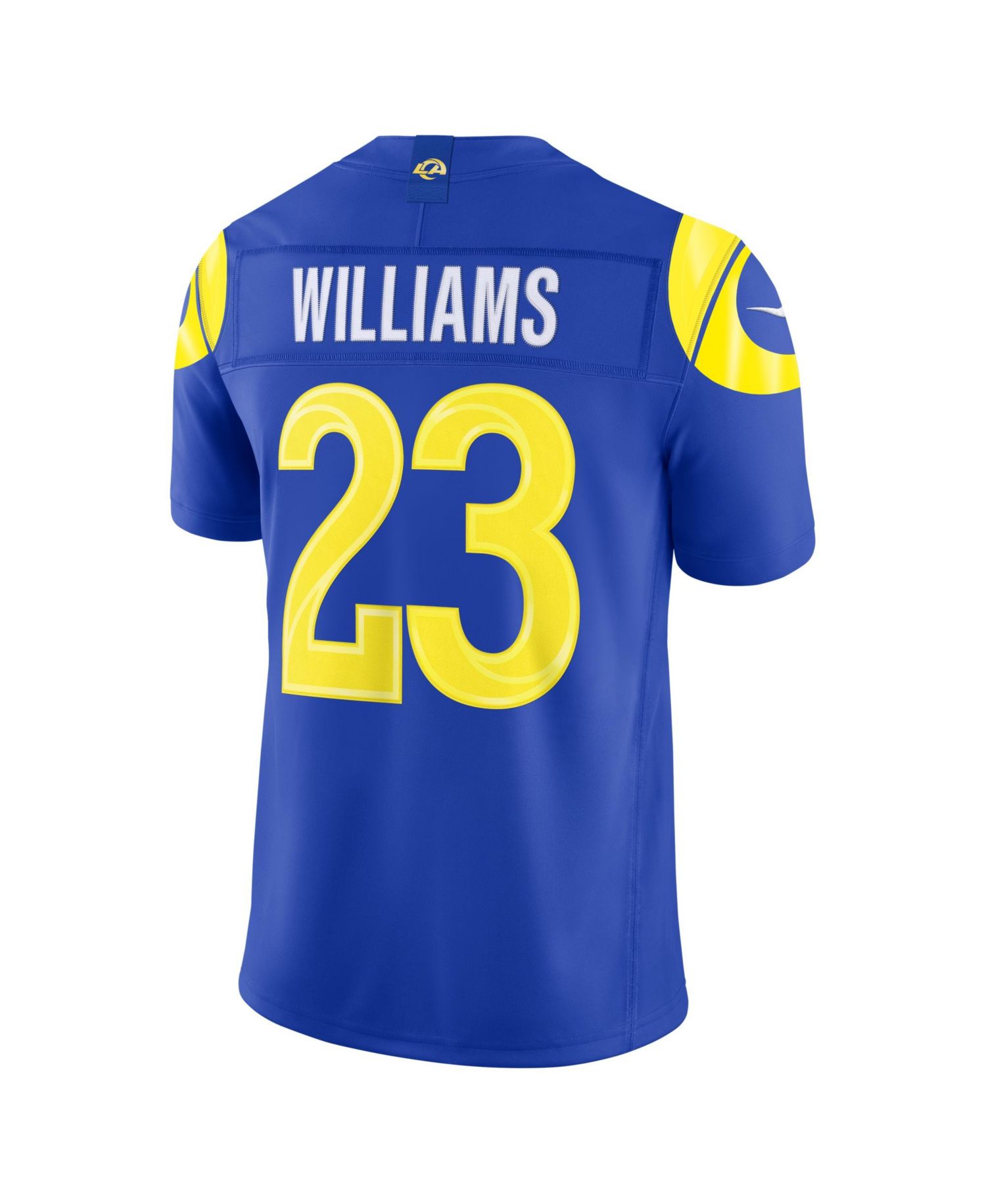 Men's Kyren Williams Royal Los Angeles Rams Vapor F.U.S.E. Stitched Limited Jersey