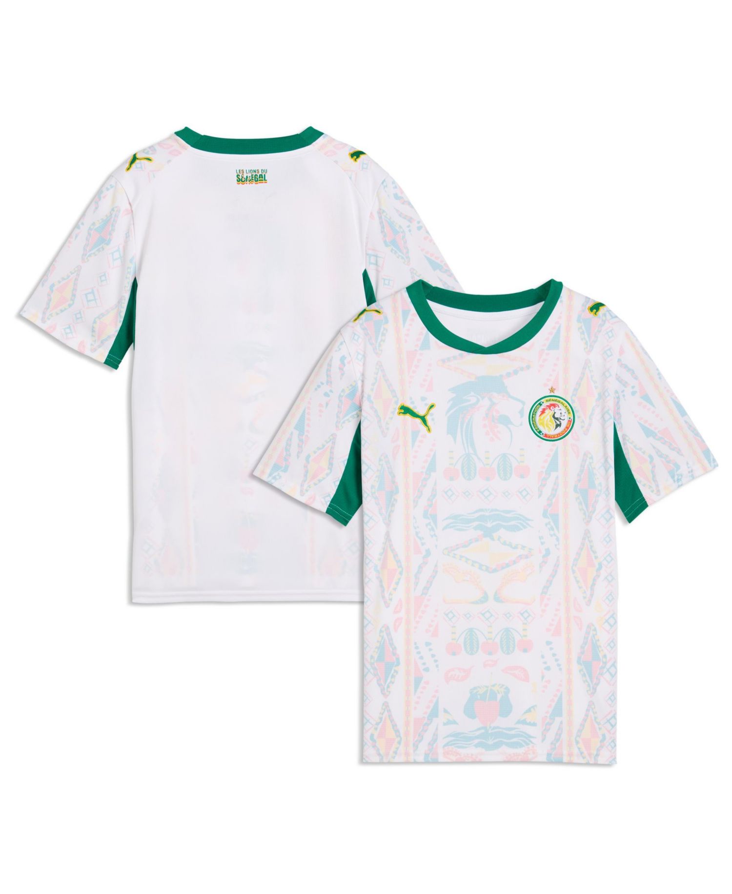 Big Boys and Girls White Senegal National Team 2026 Home Replica Jersey