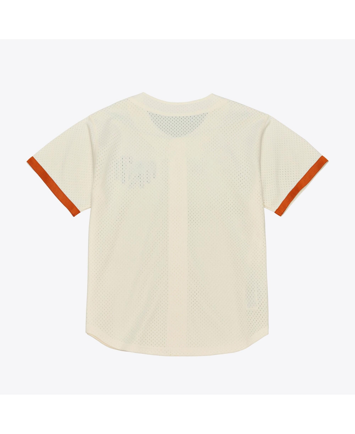 Mitchell & Ness Men's Cream Texas Longhorns Mesh Button-Up Batting Practice Baseball Jersey