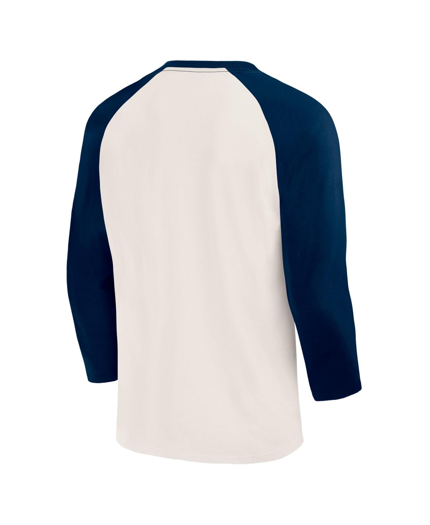 Men's Cream/Navy New York Yankees Americana 3/4-Sleeve Raglan T-Shirt