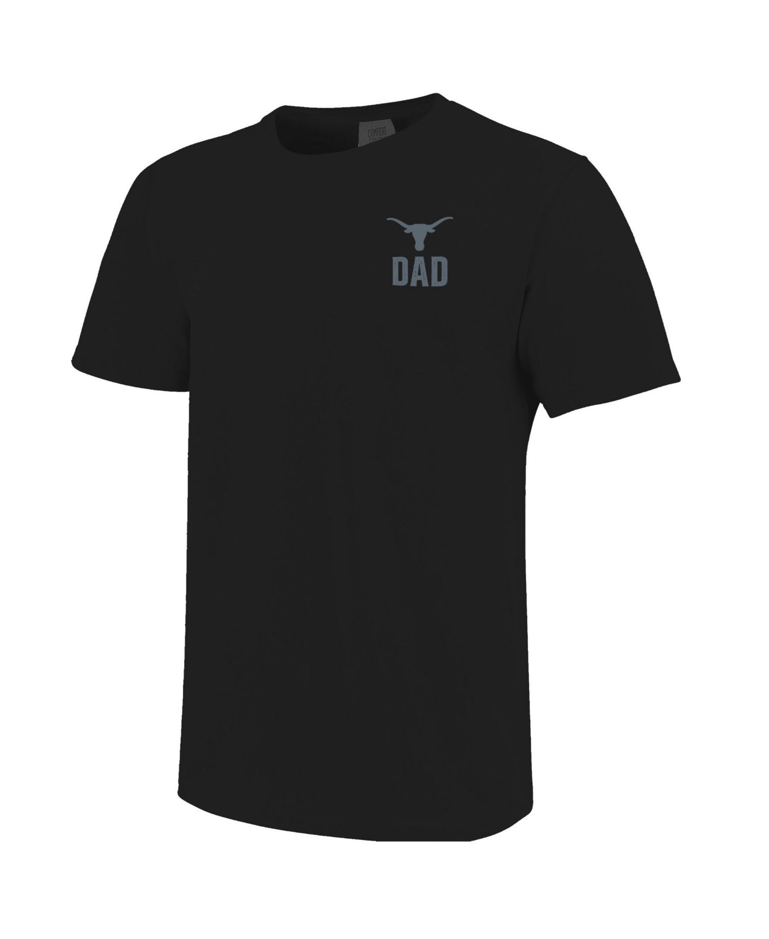 Men's Black Texas Longhorns Father's Day Mascot Overlay T-Shirt