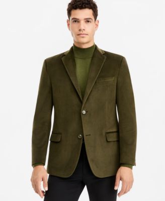 Men's Slim-Fit Velvet Sport Coat