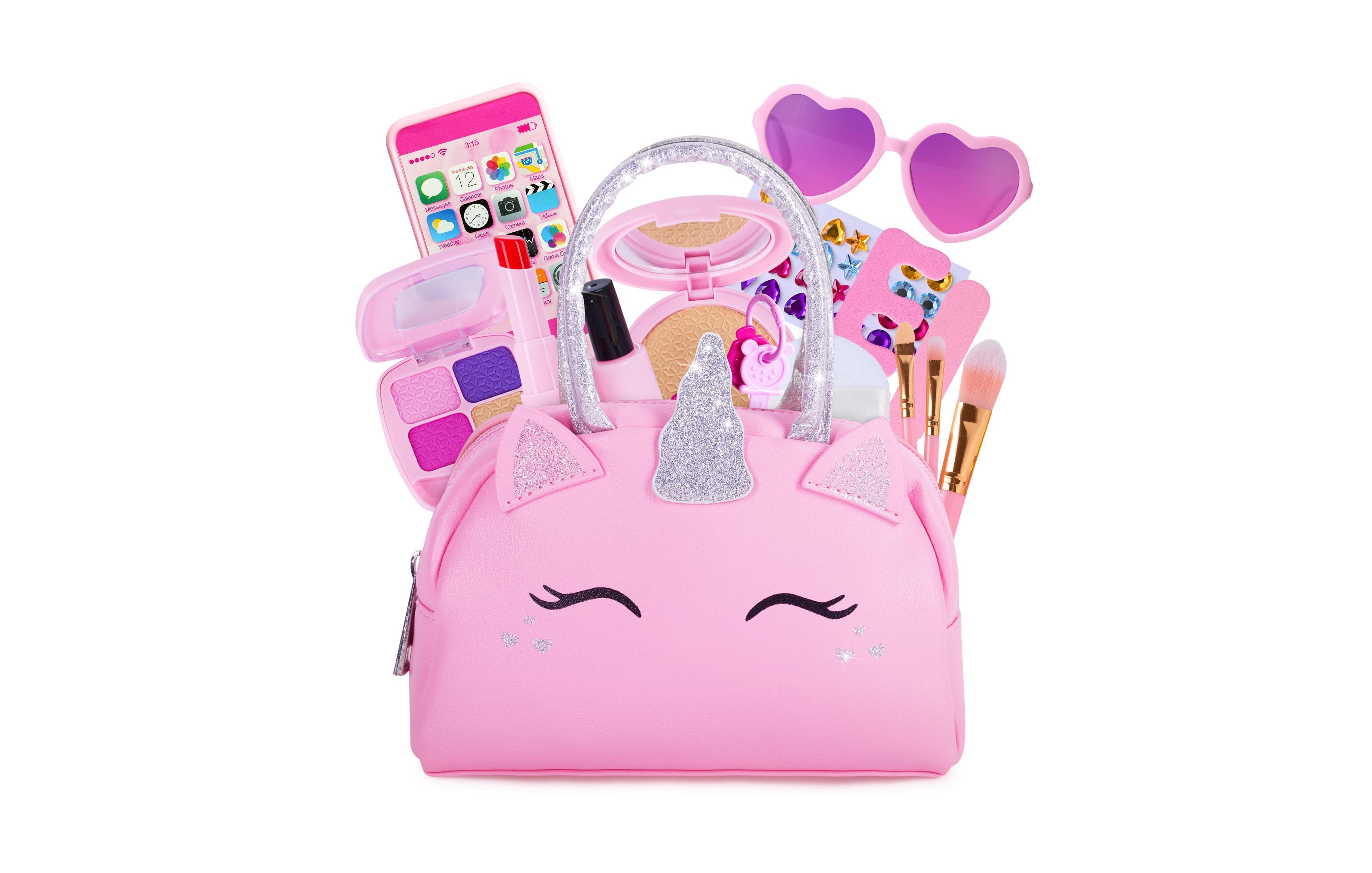 Gnuadz Pretend Makeup Kit Purse Phone Princess Gift Kids