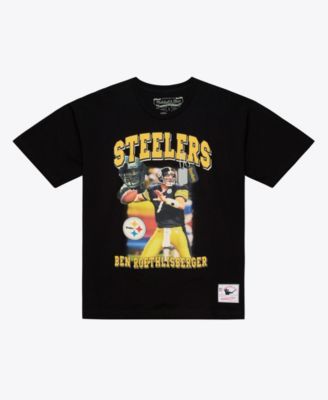 Men's Ben Roethlisberger Black Pittsburgh Steelers Photo Reel T-Shirt