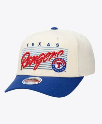 Men's and Women's Cream Texas Rangers Retro Lines Stretch Snapback Hat